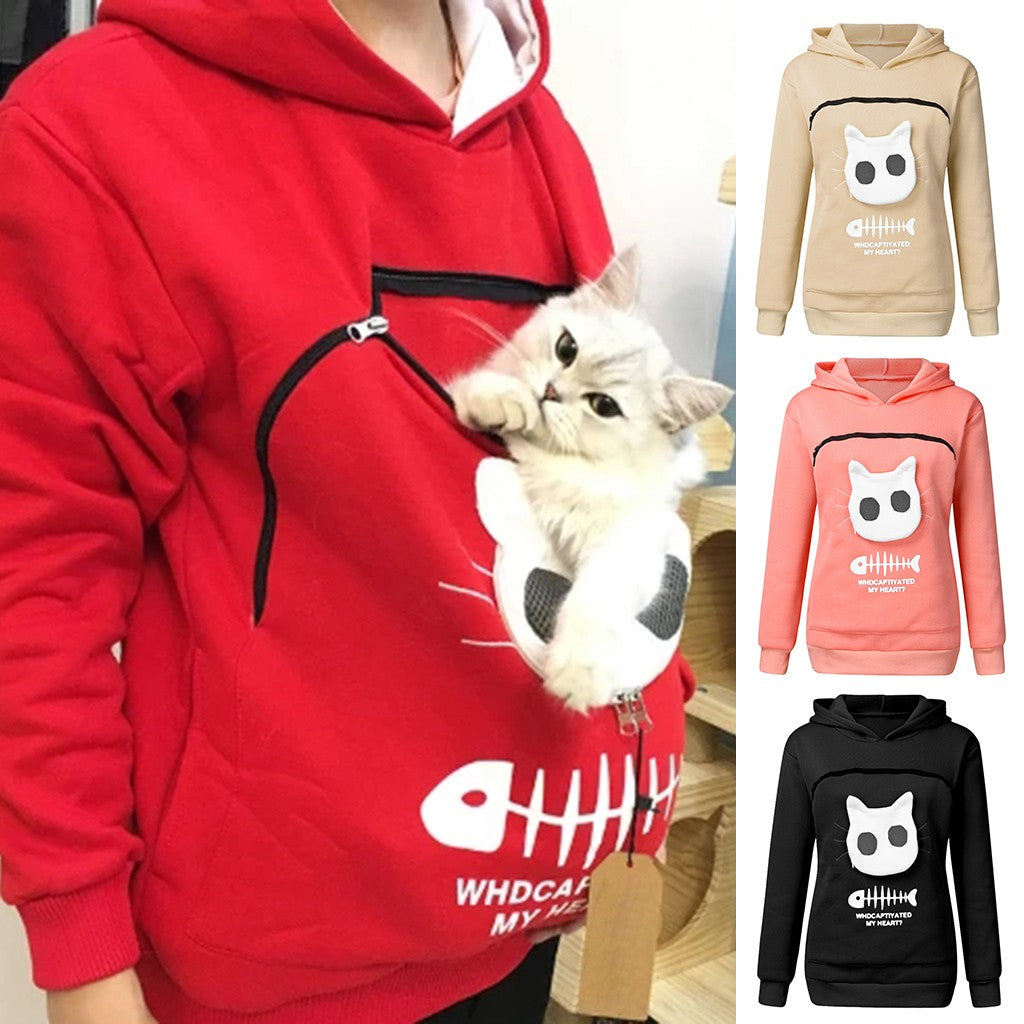 Pet Pouch Cat Hoodie